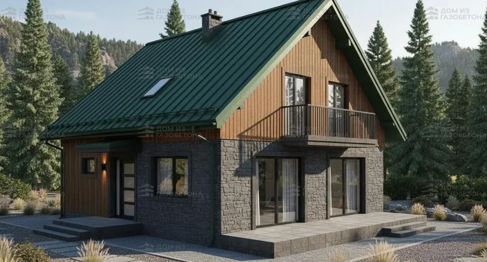 Проект Двухэтажный дом 9 на 10, 117 м2