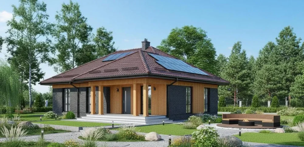 Проект Одноэтажный дом 18 на 9, 162 м2