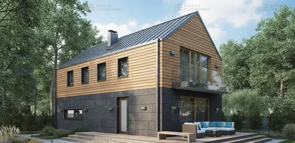 Проект Двухэтажный дом 7 на 13, 125 м2