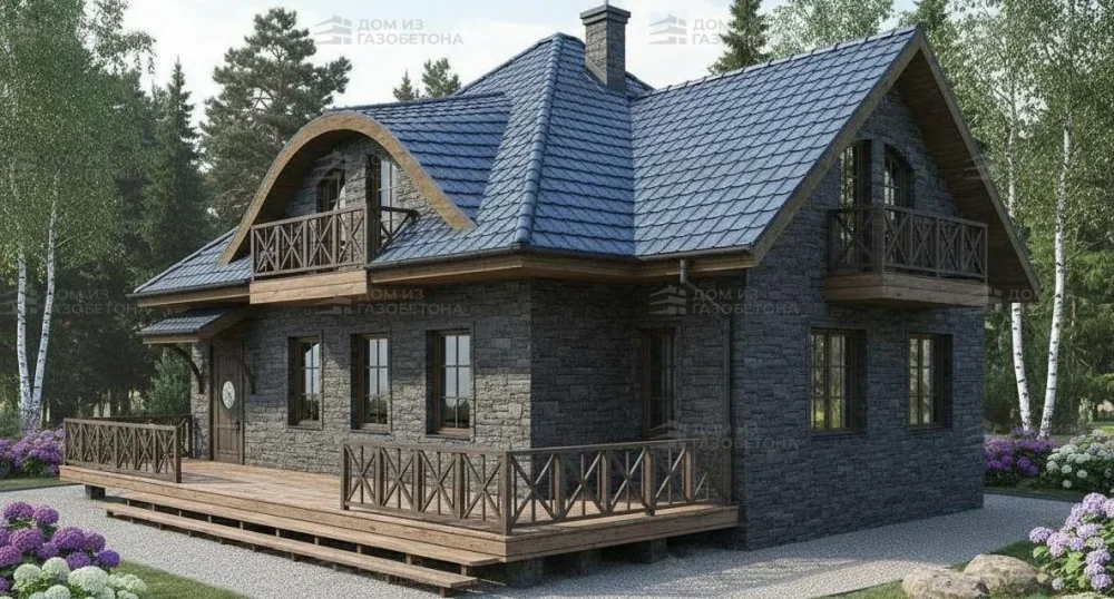 Проект Двухэтажный дом 20 на 15, 343 м2