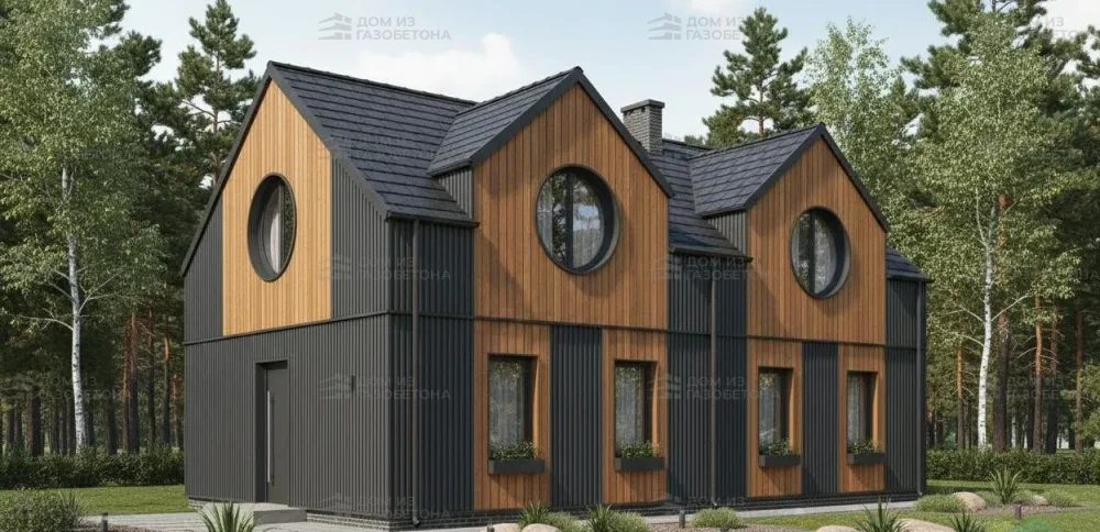 Проект Двухэтажный дом 12 на 13, 109 м2