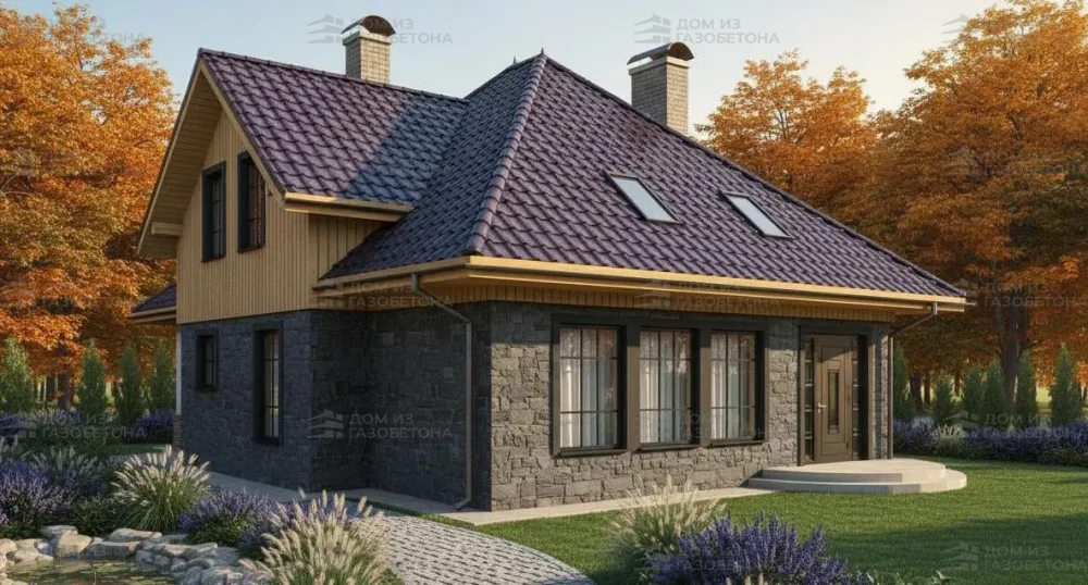 Проект Двухэтажный дом 13 на 13, 185 м2