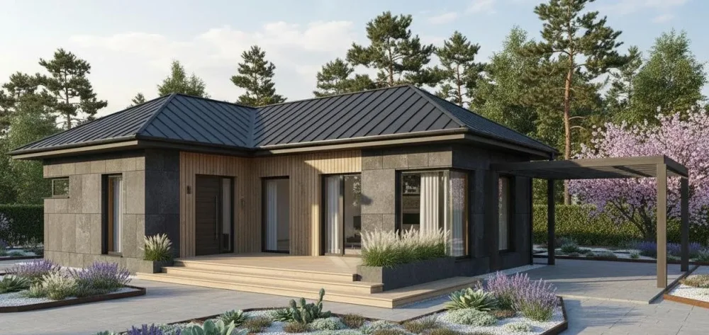 Проект Одноэтажный дом 18 на 13, 134 м2