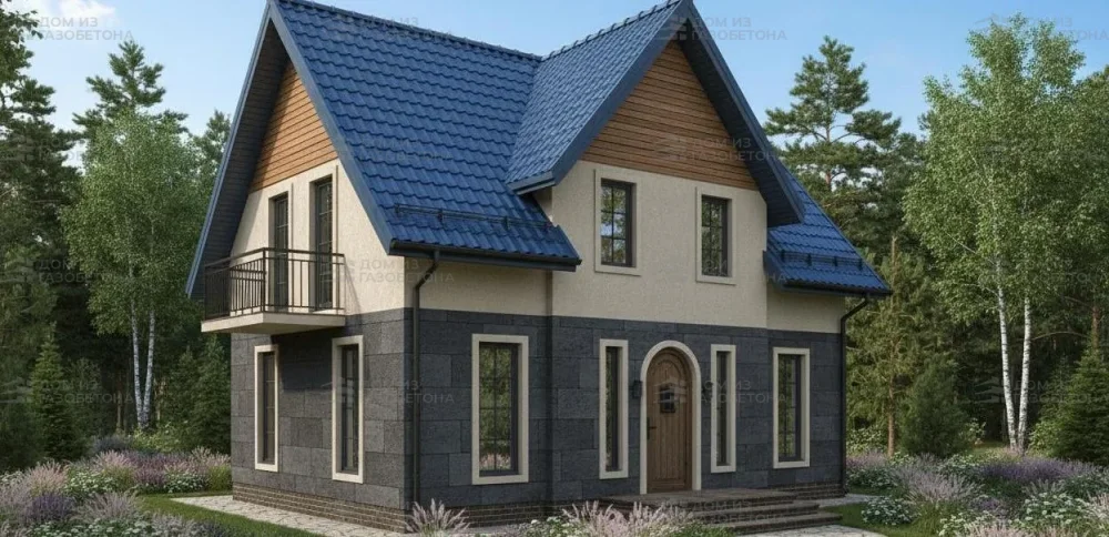 Проект Двухэтажный дом 10 на 9, 125 м2