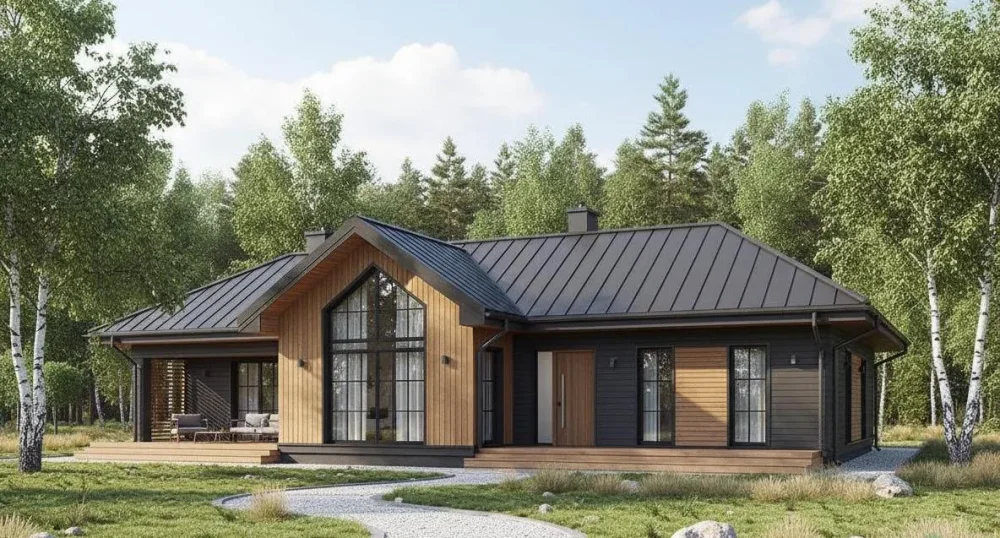 Проект Одноэтажный дом 18 на 9, 113 м2