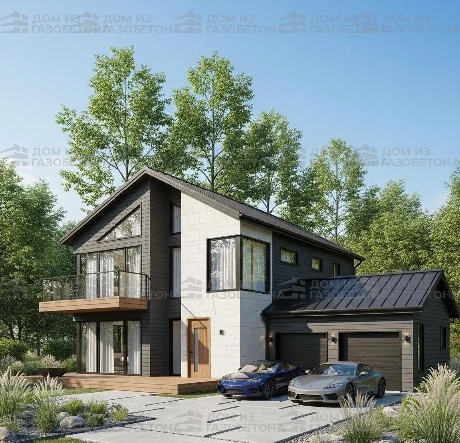 Проект Двухэтажный дом 14 на 15, 187 м2