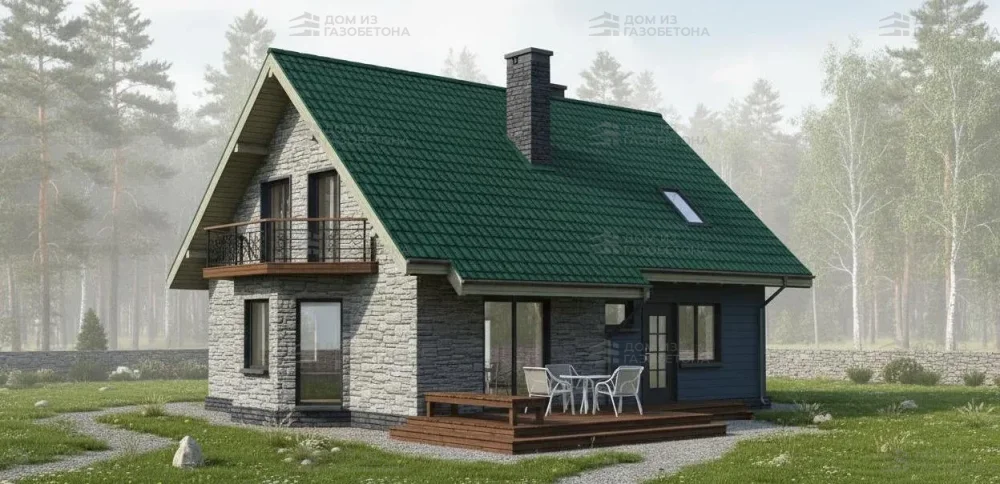 Проект Двухэтажный дом 11 на 16, 197 м2