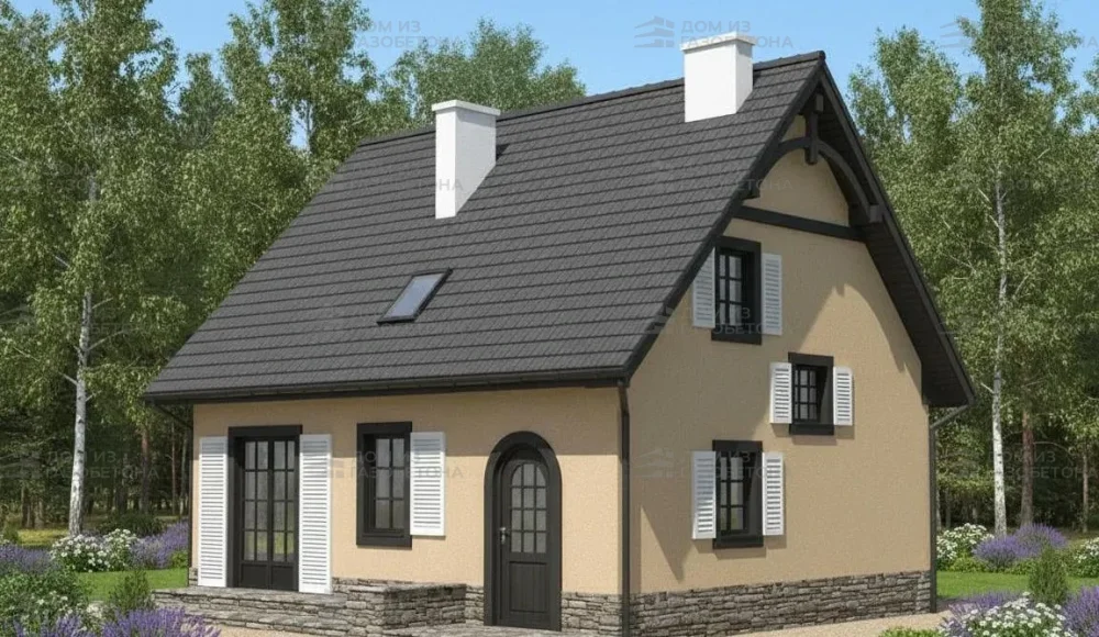 Проект Двухэтажный дом 10 на 9, 104 м2