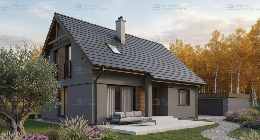 Проект Двухэтажный дом 12 на 11, 141 м2